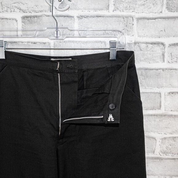 vtg Yohji Yamamoto Relaxed leg Chino Pants in Black Cotton sz M made in France - Picture 4 of 8